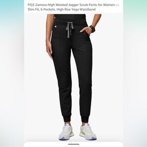 Figs Women's Black Zamora Jogger Scrub Pants